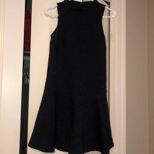 Ann Taylor Loft pinstripe fit and flair dress